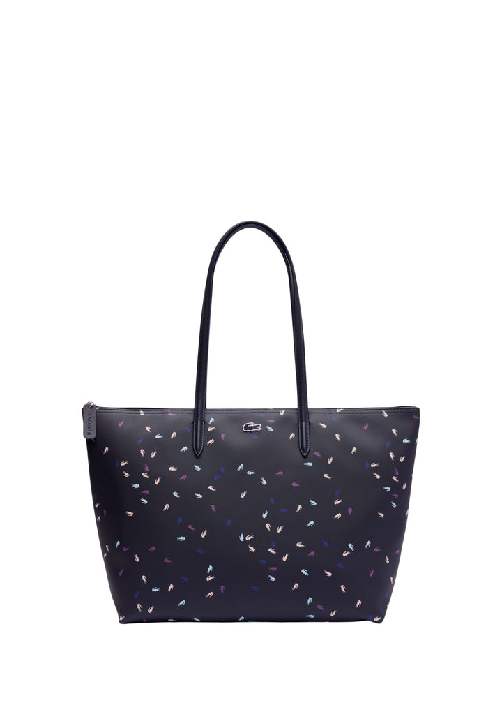 Lacoste Grande borsa shopper coccodrilli NF5141HN Blu Navy