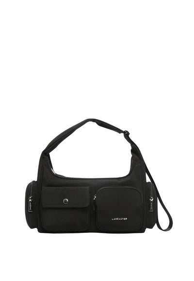 Lancaster Schoudertas met rits Basic Pocket 510-92 Zwart