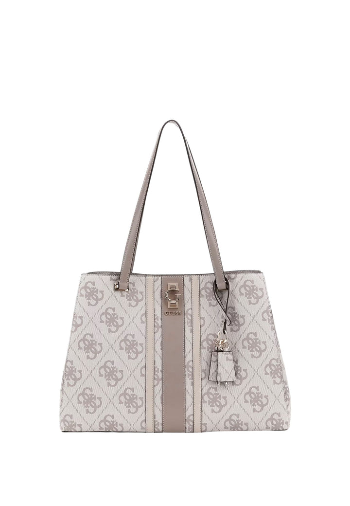 Guess Cabas / Shopping Handbag Dark Taupe Logo SO783823
