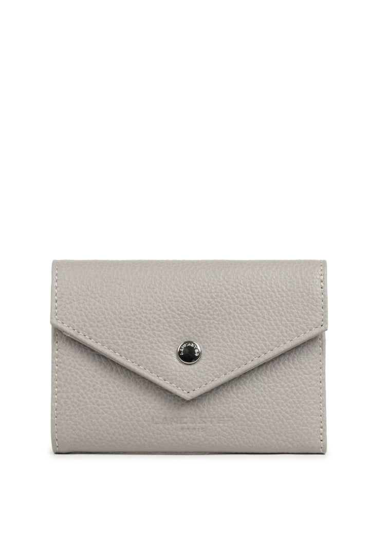 Lancaster Porta carte Con patta e bottone a pressione Foulonné PM 170-36 Grigio