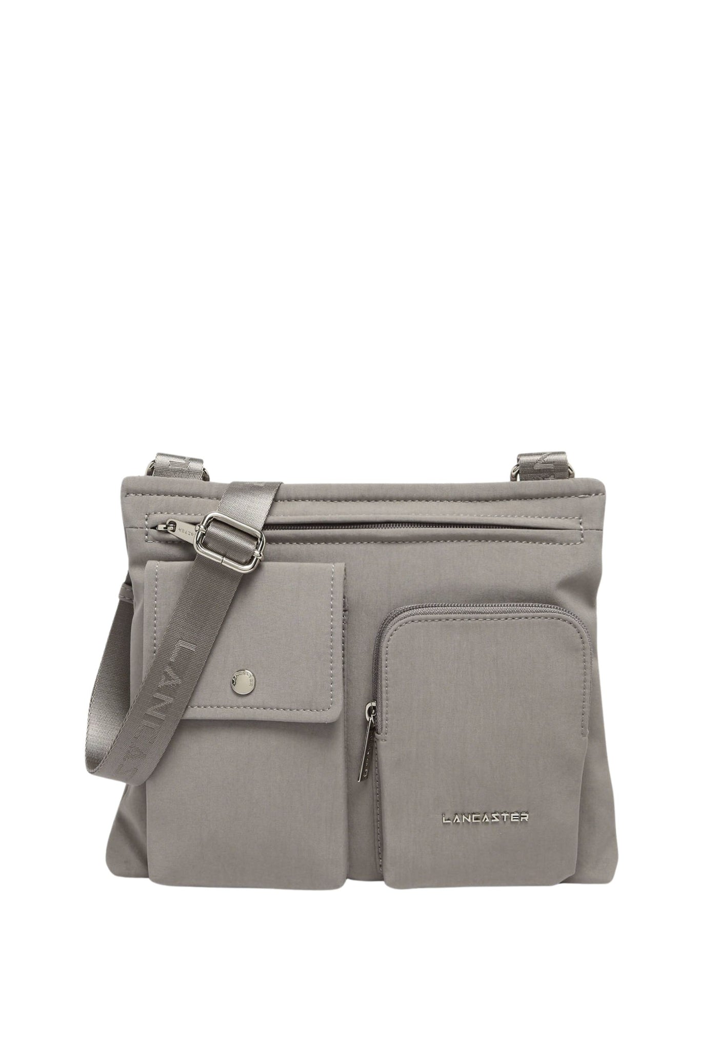 Lancaster Pochette Zippé Basic Pocket 510-90 Galet Fonce