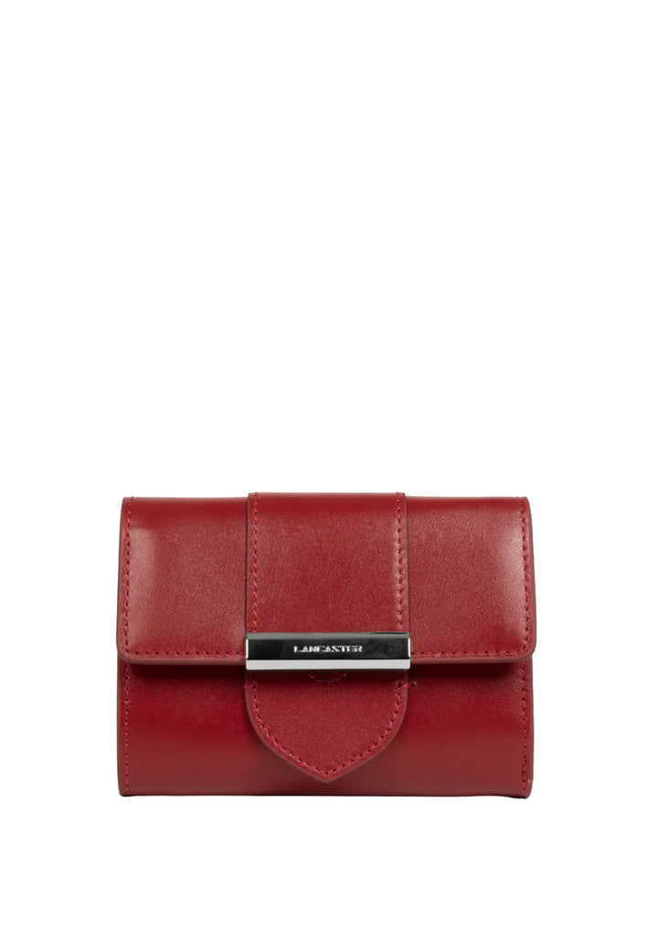 Lancaster Portefeuille A rabat avec fermoir Paris Ily 131-050 Carmin