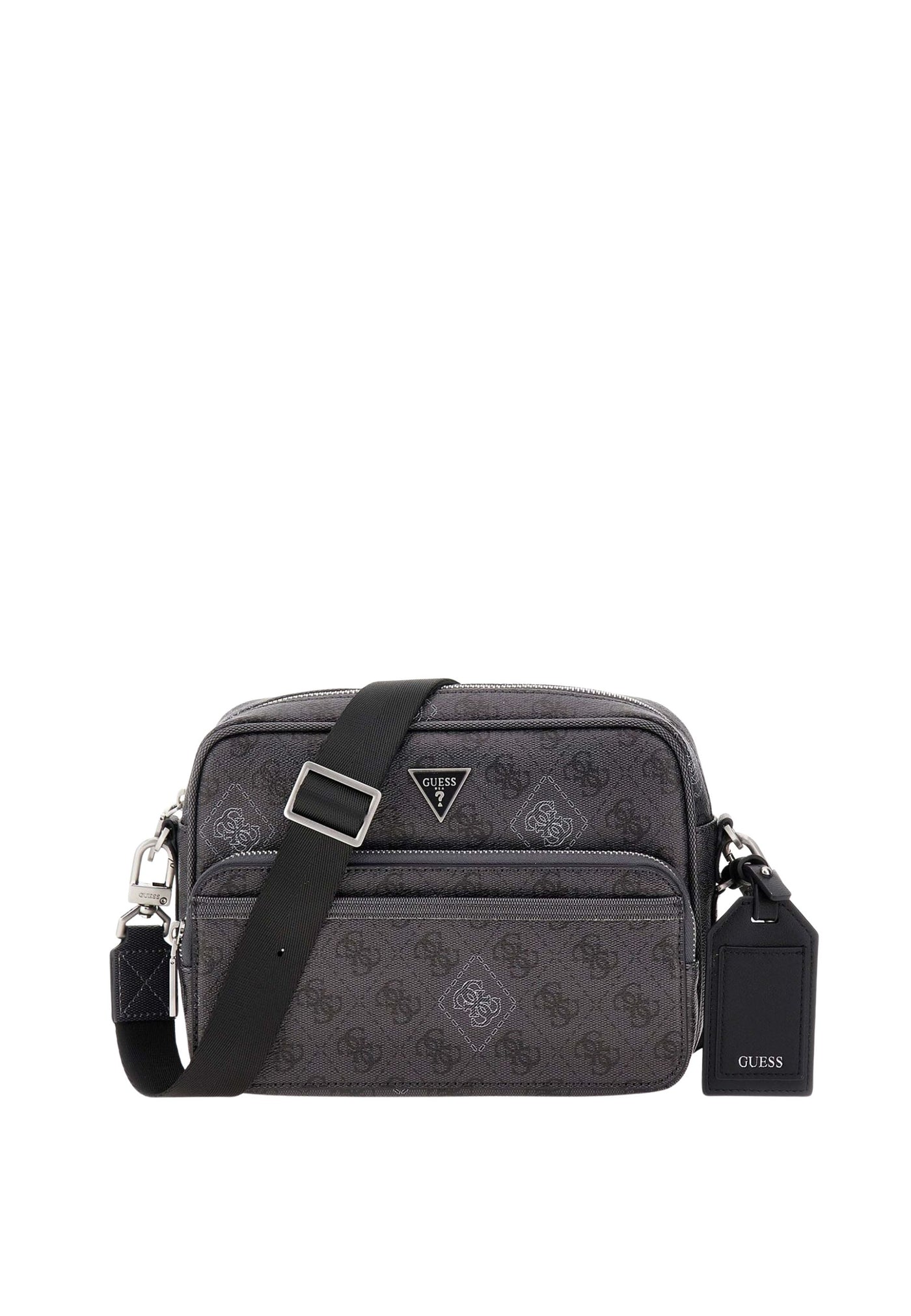 Sac bandoulière Milano à double fermeture Black\White MICTP5428