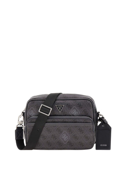 Sac bandoulière Milano à double fermeture Black\White MICTP5428