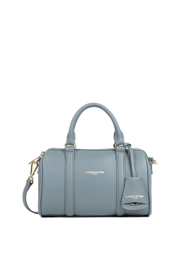 Lancaster Borsa a cilindro con zip M Milano Ana 547-102 Blu Argilla