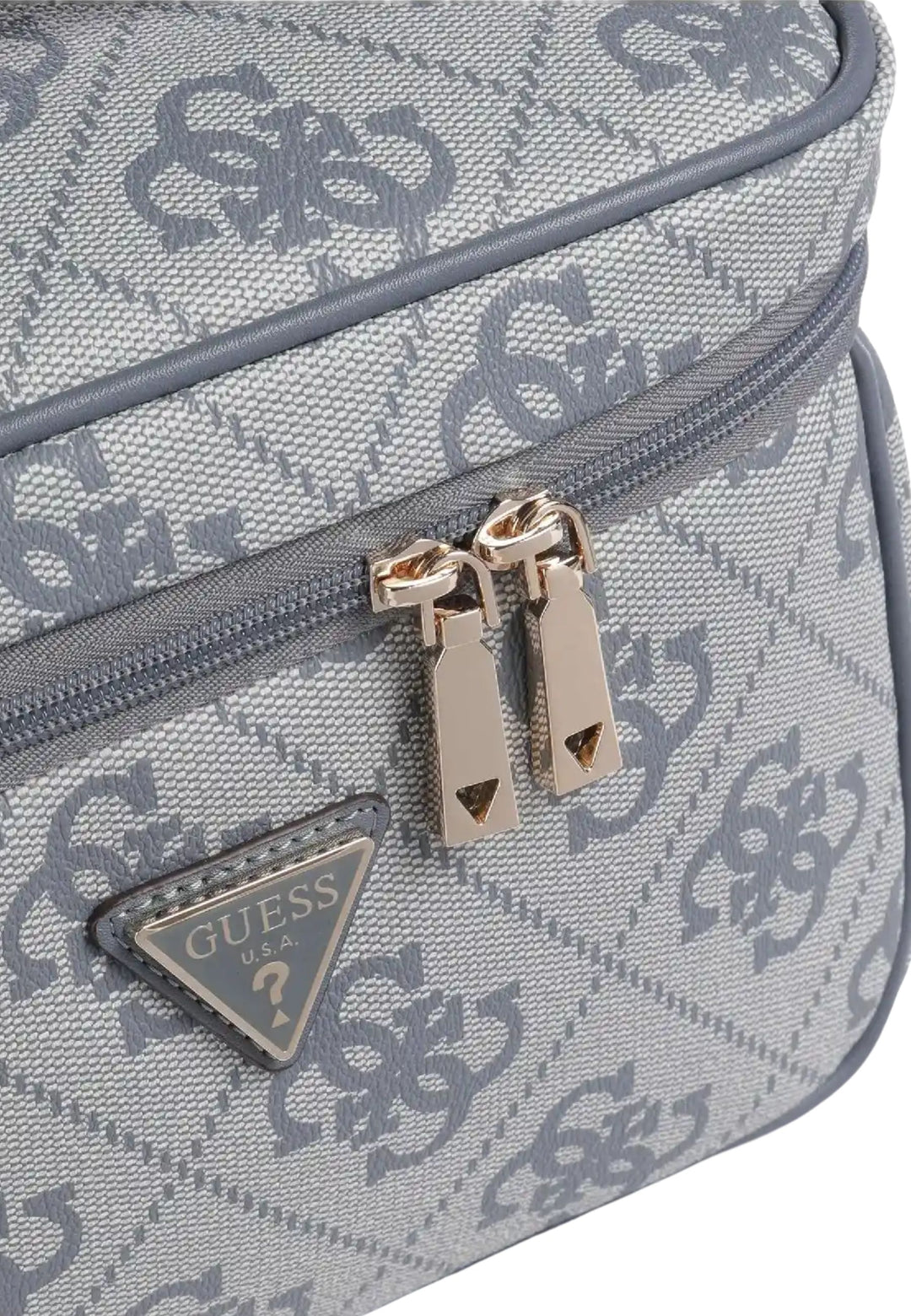 Guess Berta-matkalaukku, toilettilaukku, harmaa logo OB8688039