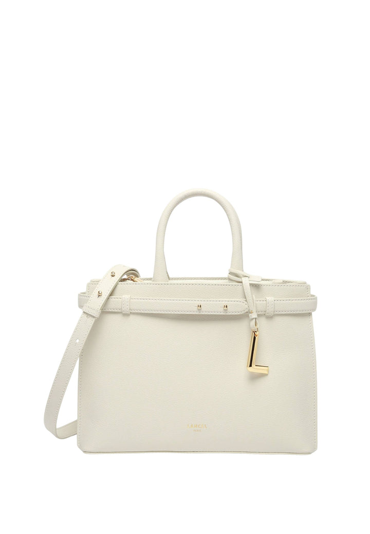 LANCEL Faubourg M Handbag A1352834TU Snow