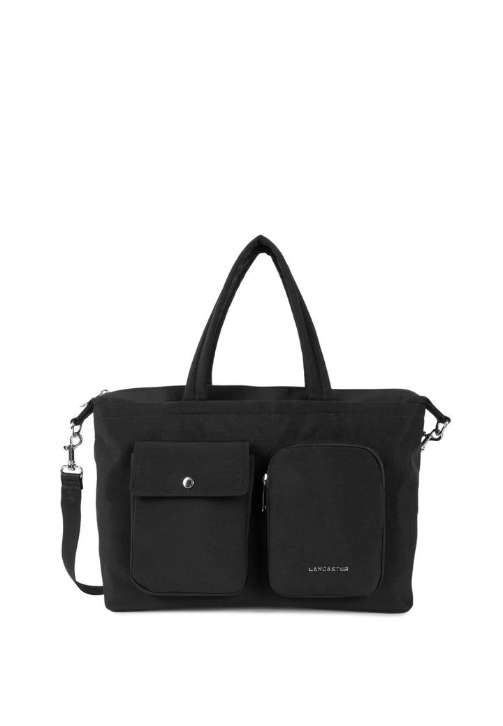 Lancaster Tõmblukuga bowling-stiilis käekott Basic Pocket 510-93 Must