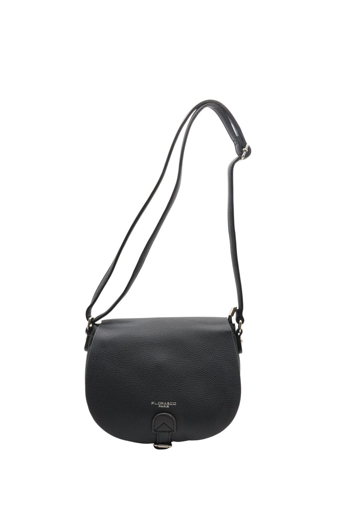 Borsa a tracolla con patta F7533 Flora & Co Nero