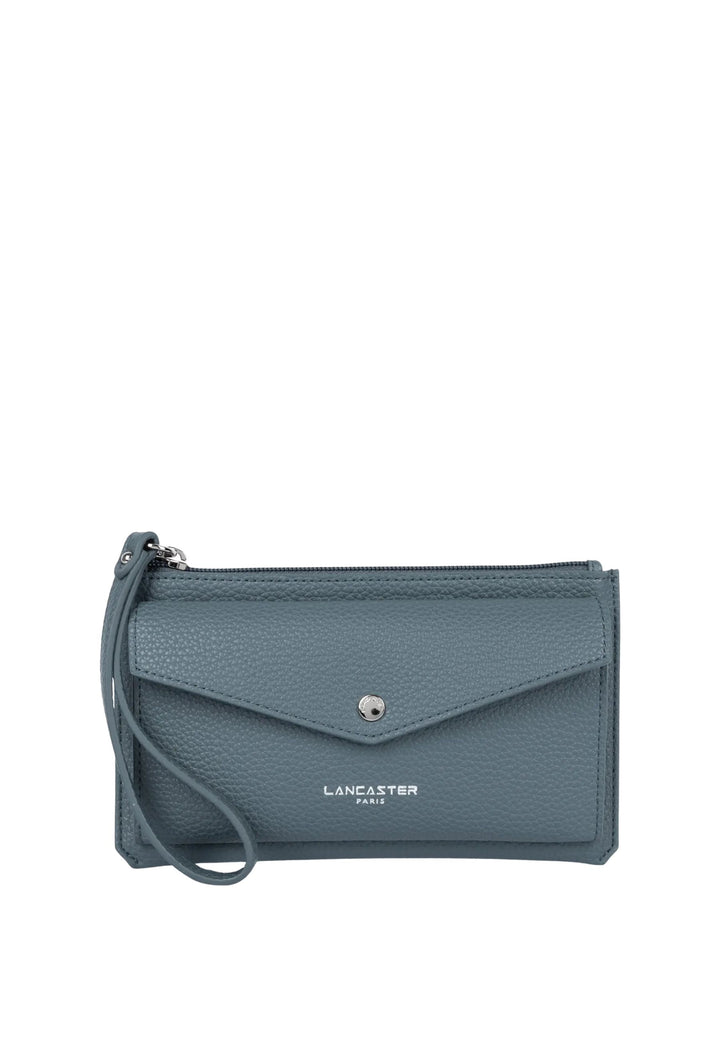 Lancaster Pochette Zippata Maya Double KBA 117-011 Blu Ghiacciato