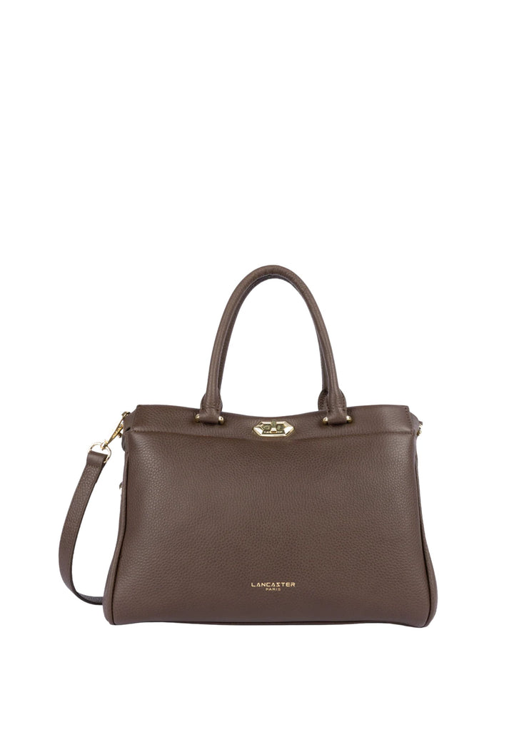 Lancaster Torba na ramię z zapięciem Mademoiselle ROMY 572-107 Brązowa