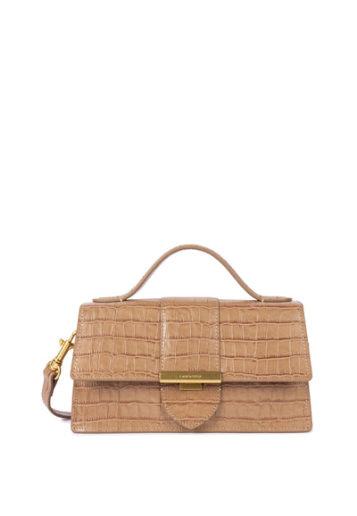 Lancaster Sac à main A rabat avec fermoir M Exo Ily 531-013 Sable