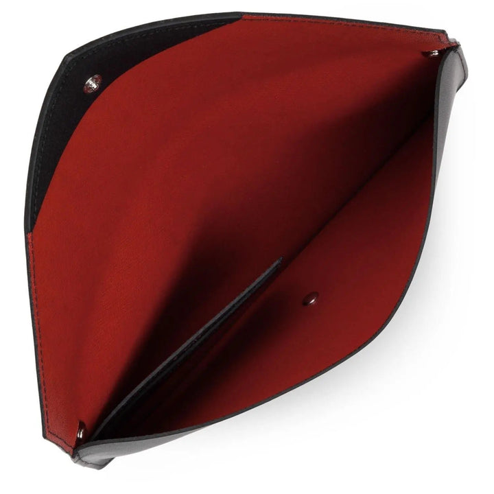 Lancaster Pur & Element City 222-20 Zwart/Rood clutch tas