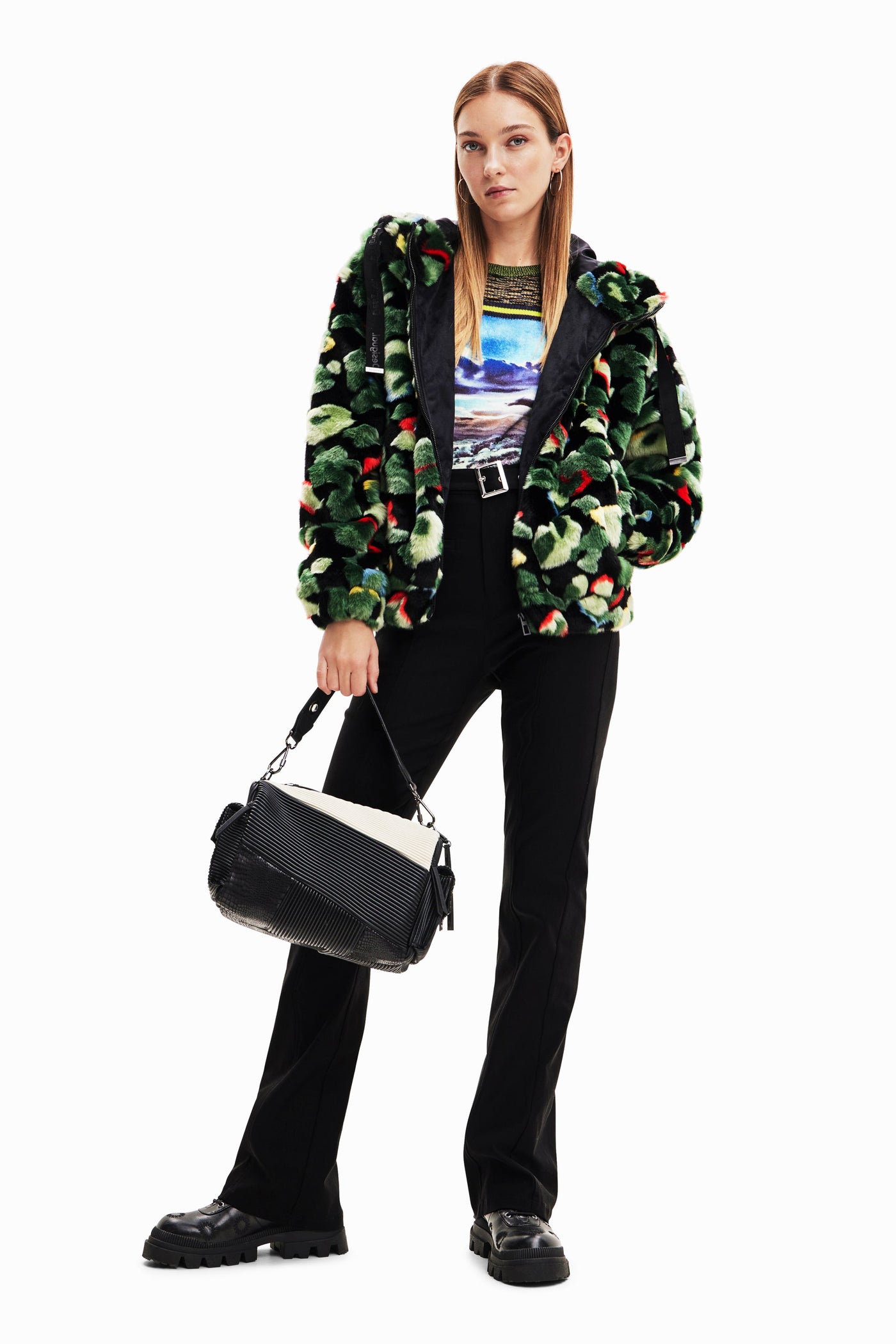 Sac bandoulière Demi Desigual 23WAXP93 Noir