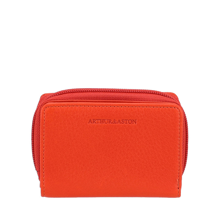 Arthur & Aston Unisex Card Holder, Men, Women 2528-161 Orange