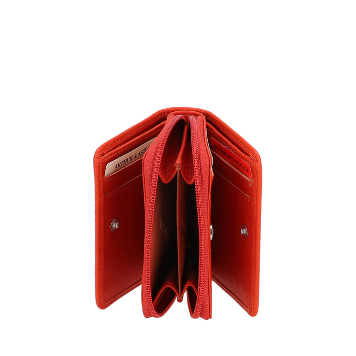 Arthur & Aston Unisex Card Holder, Men, Women 2528-161 Orange