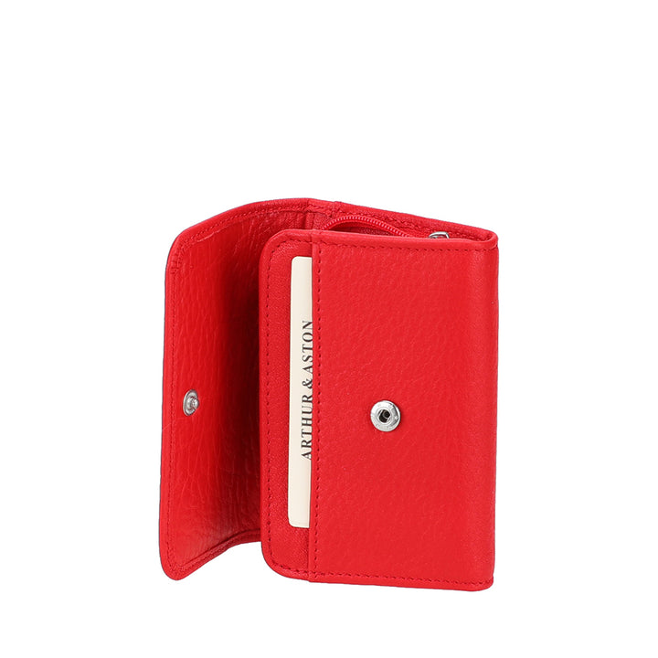 Arthur & Aston Porta Tarjetas Unisex, Hombre, Mujer 2528-165 Rojo