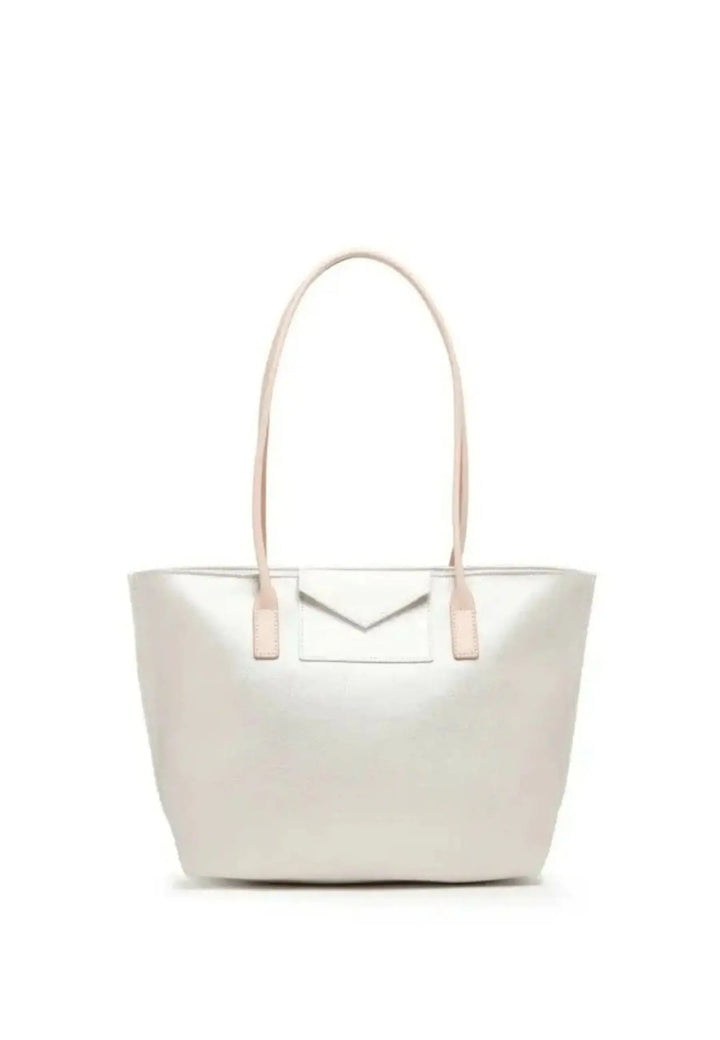 Cabas / Shopping Nacre-Blanc -Poudre 
