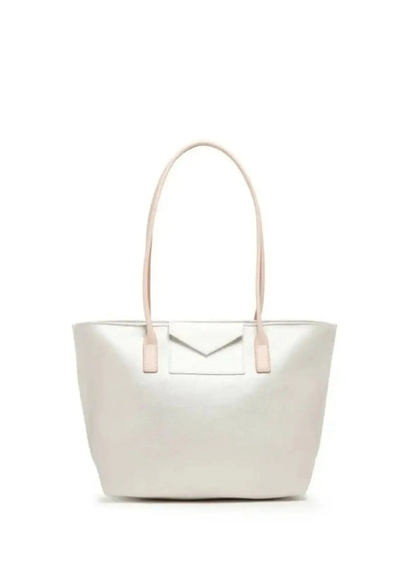 Cabas / Shopping Nacre-Blanc -Poudre 