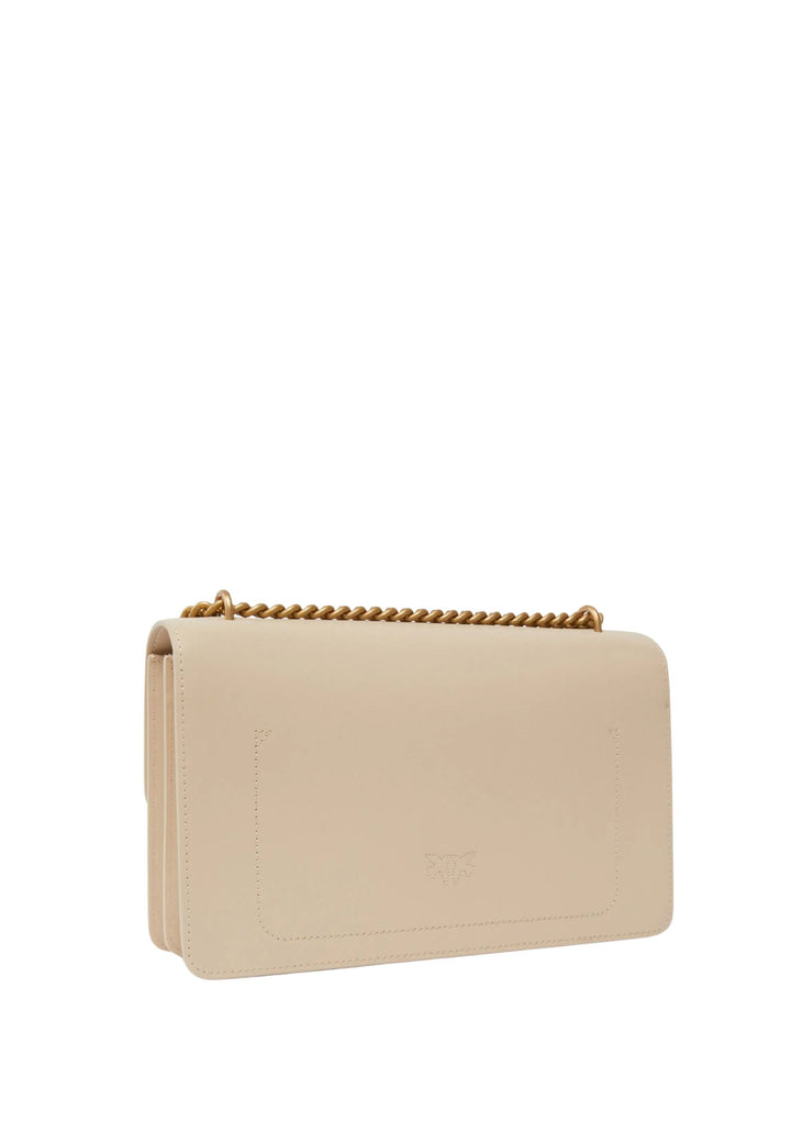 Pinko Love One Classic Dc Vitello Se Beige Handbags A0F1C50Q