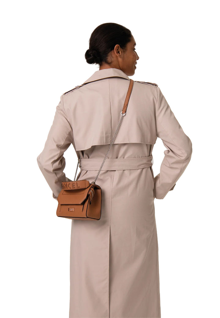 Lancel Ninon S Flap Bag Camel