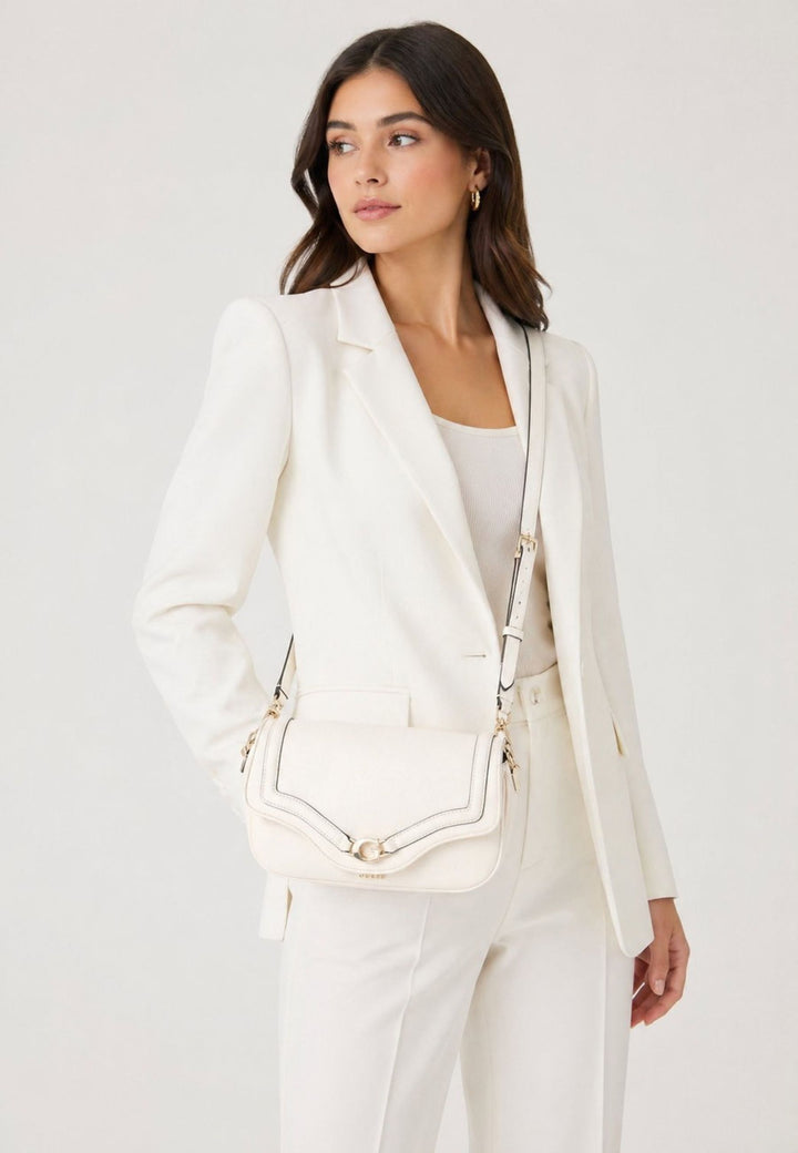 Guess Umhängetasche Handtasche Off White
