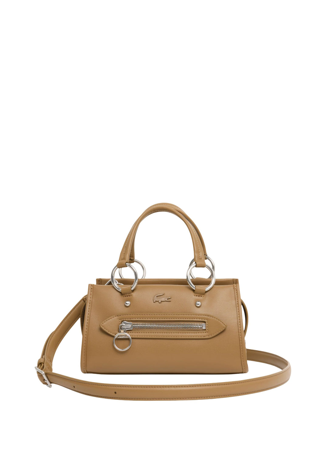 Lacoste Small Celys Handbag Brown Cookie