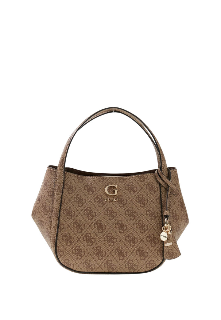 Guess Handtasch Coleen Petit Monogramme Latte Logo