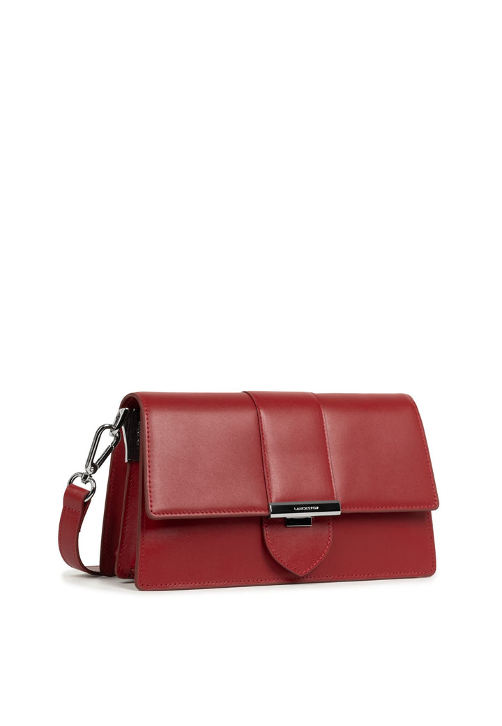 Lancaster Sac trotteur A rabat avec fermoir Paris Ily 531-017 Carmin