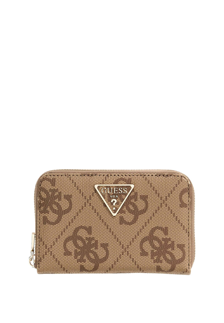 Guess Compagnon / Portemonnee Laurel Ii Slg Med Zi Latte Logo/Brown SO745914