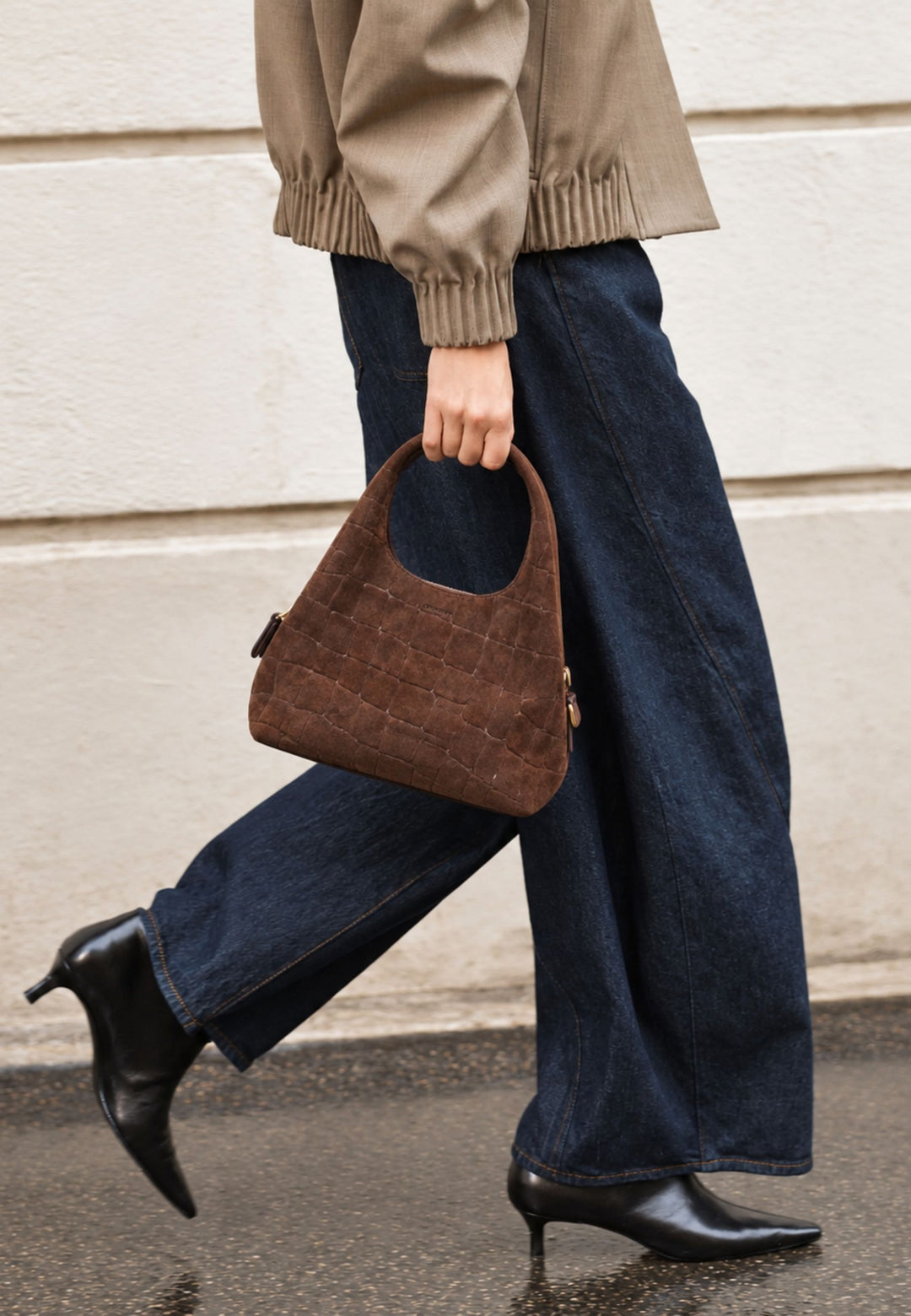 Le Tanneur Borsa a mano Juliette Pelle Marrone Arabica