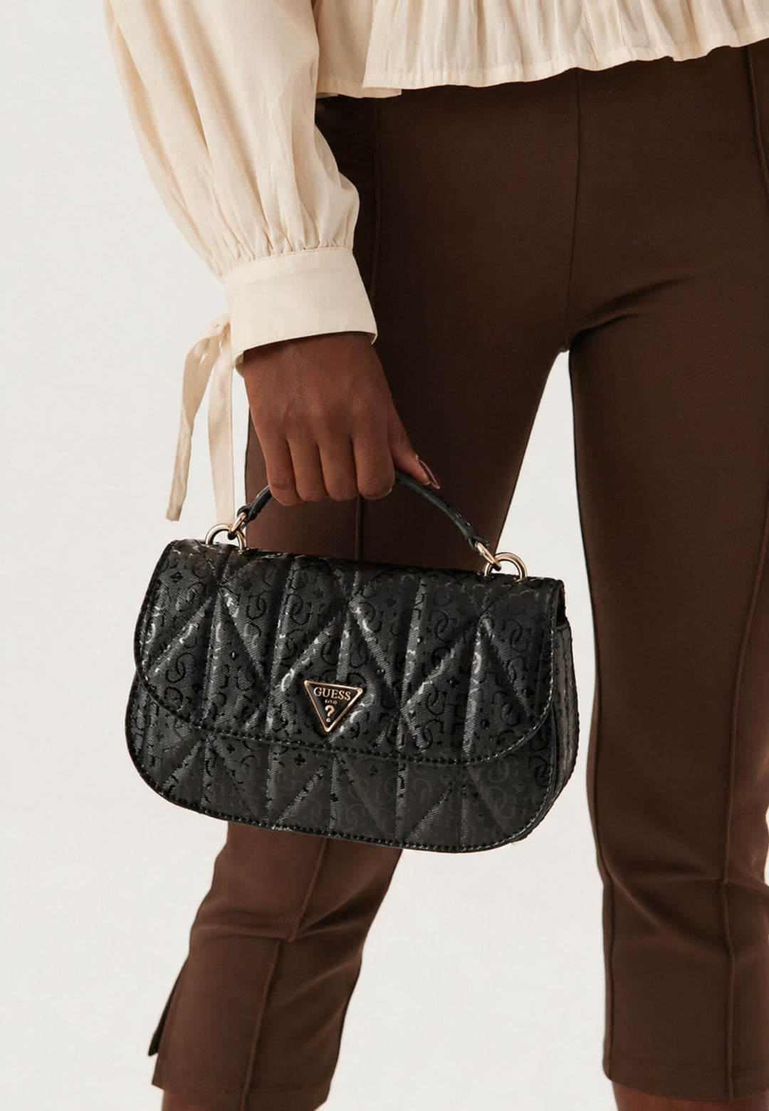 Guess Sac Bandoulière Betula Satchel Black