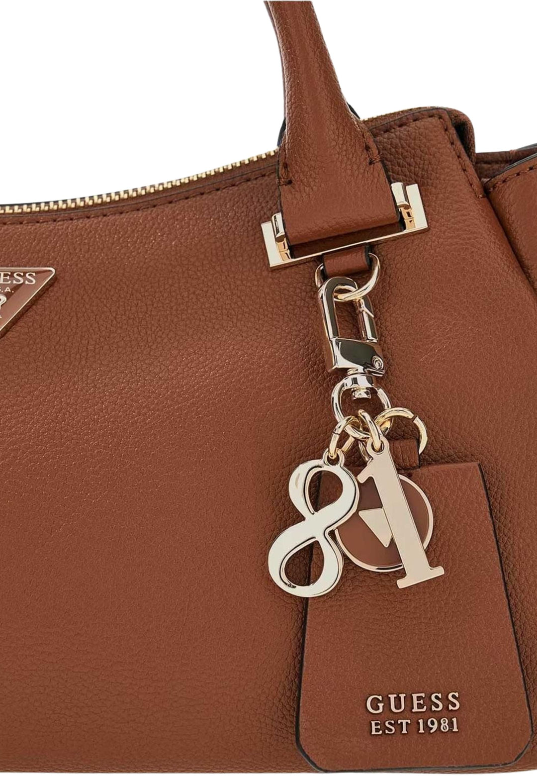 Guess Anadela 3 Comp Satch Cognac Shoulder Bag BG966422