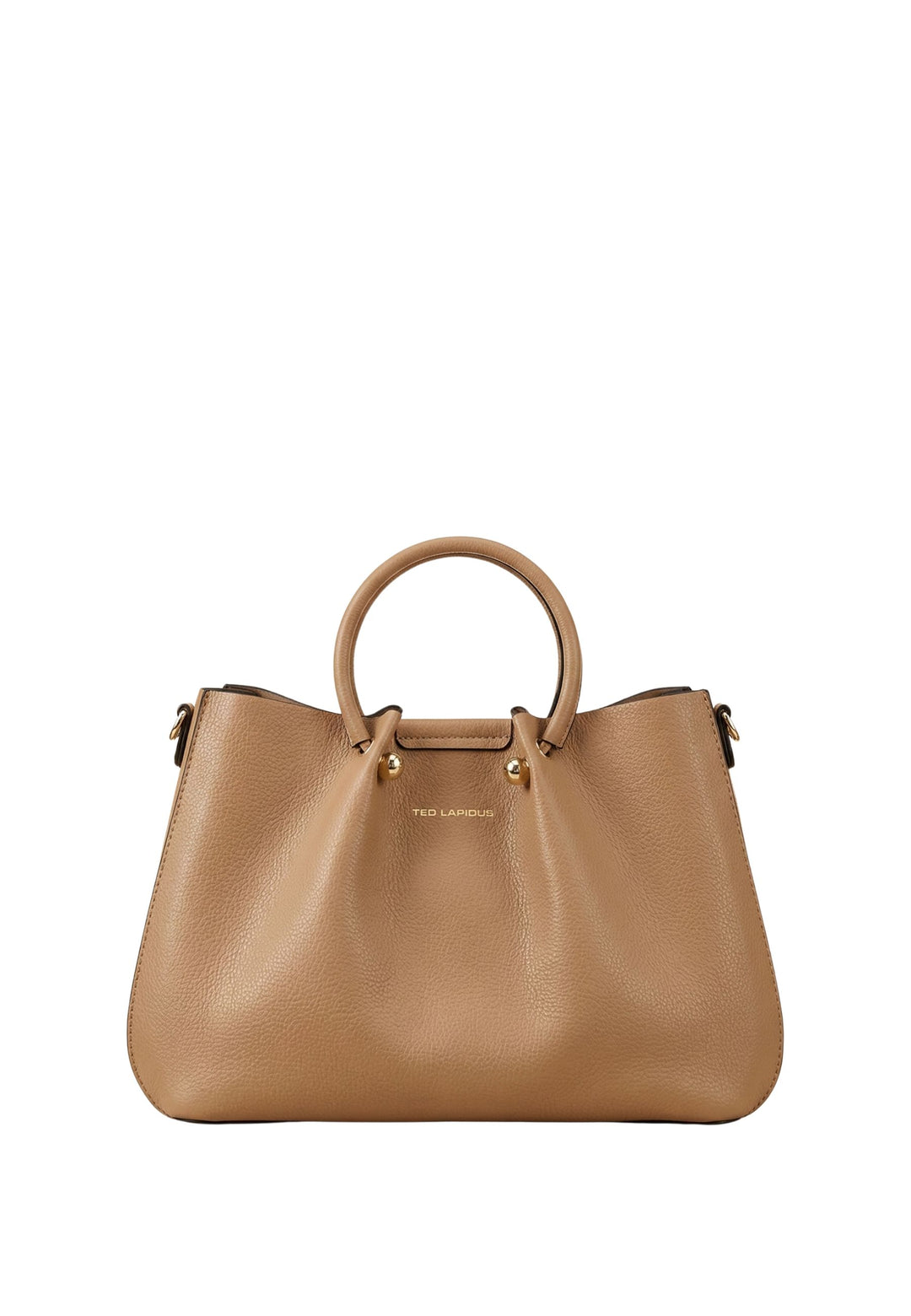 Pompon Sac bandoulière cuir Camel Pompon Sac bandoulière cuir Camel