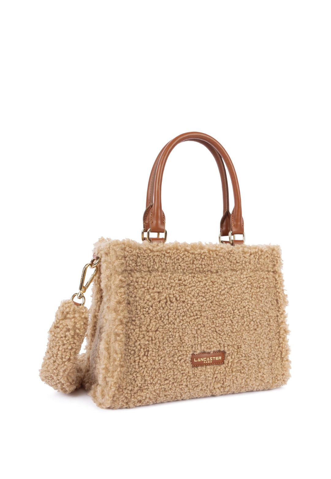 Lancaster Sac cabas main Zippé Mini Moumoute 518-055 Cognac