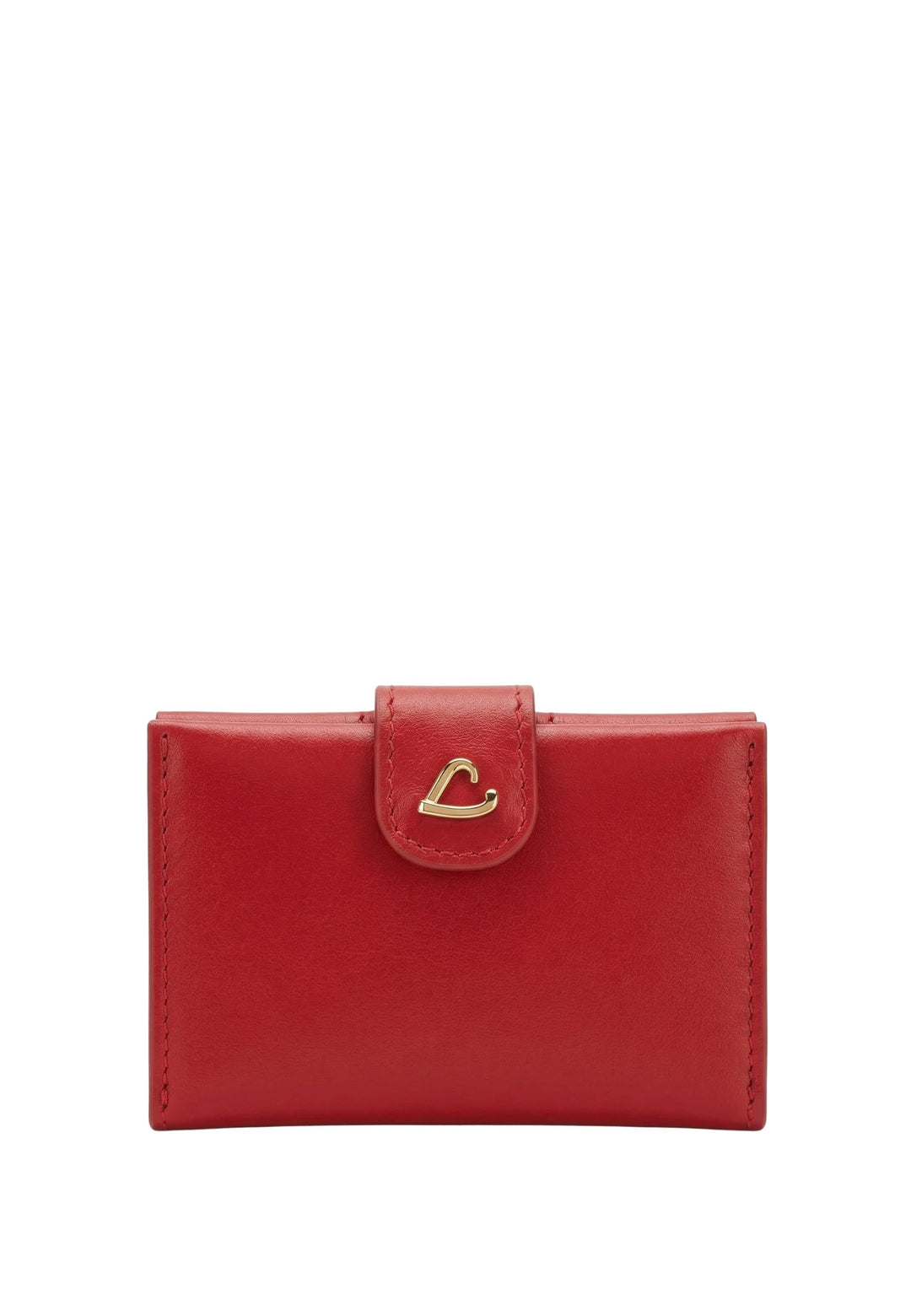 Lancaster Porte-cartes Avec Pression Paris Philos 131-070 Rouge