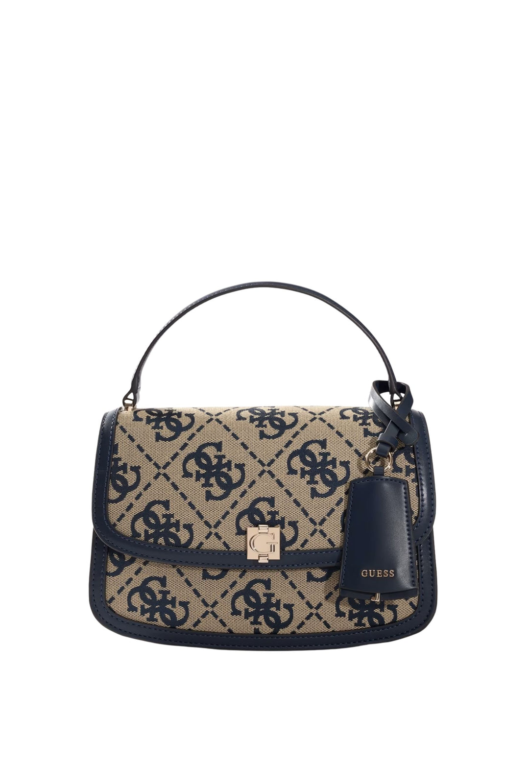 Guess Sac à Rabat Audrey Monogramme Navy Logo