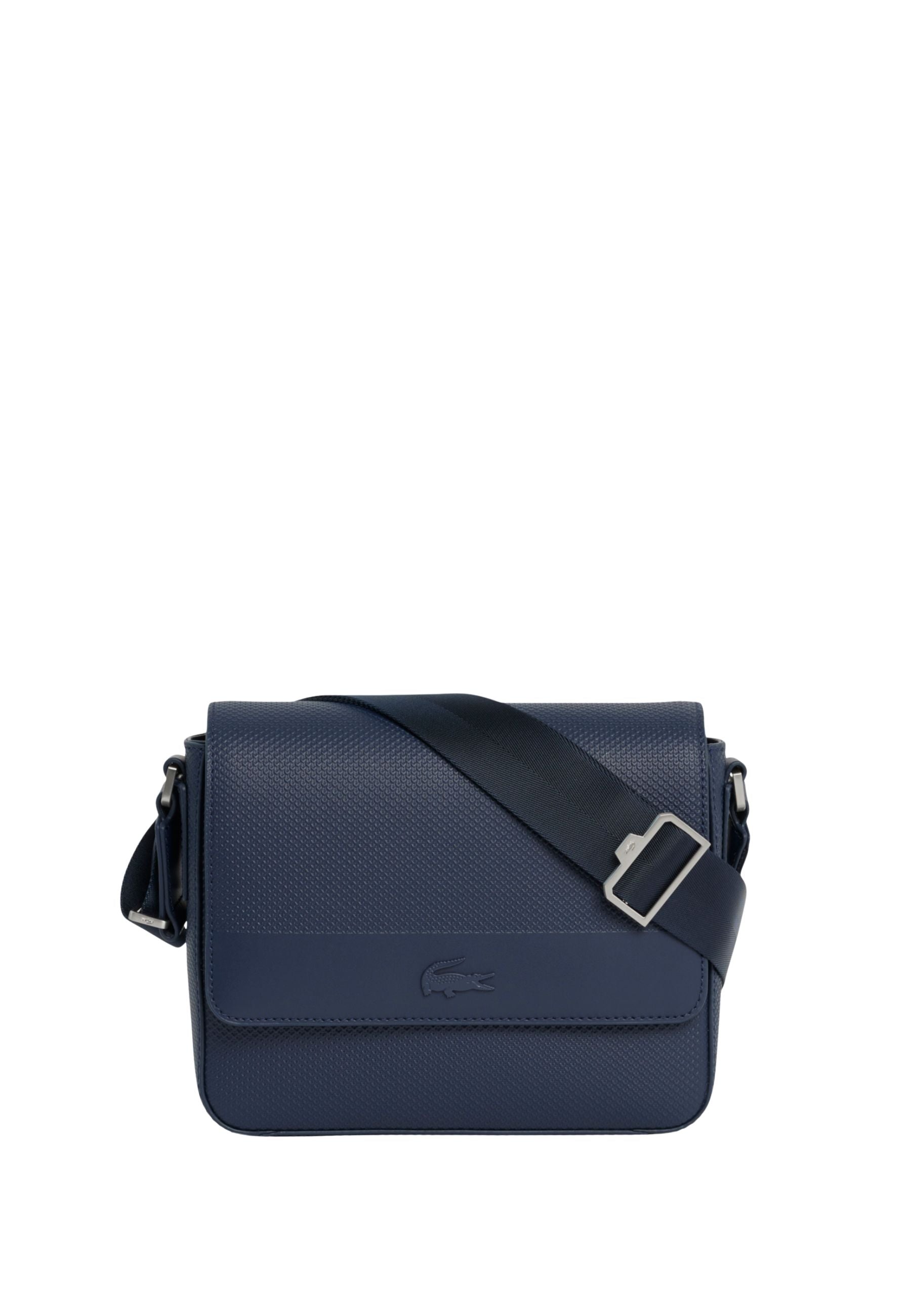Lacoste Chantaco Leather Messenger Bag - Navy Blue – Lucky Bag