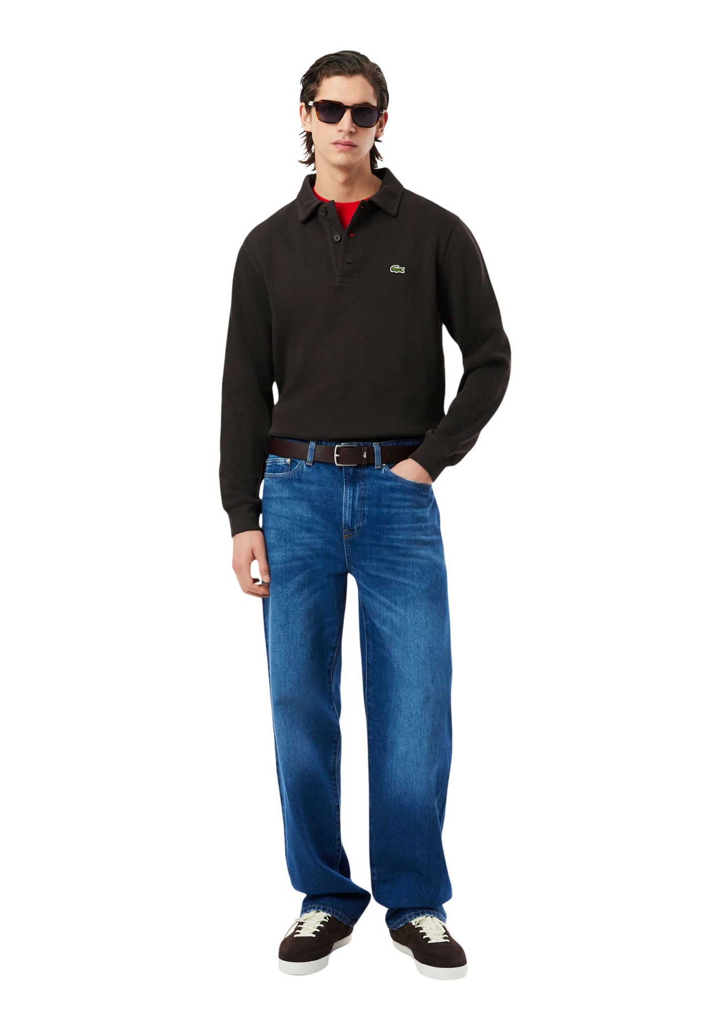 Core Collection Herenriem Lacoste RC4090 125cm Bruin