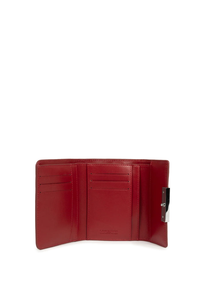 Lancaster Flap Wallet with Clasp Paris Ily 131-050 Carmine