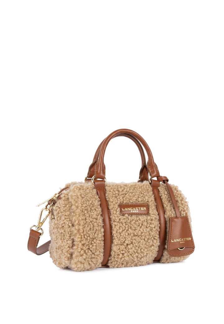 Lancaster Sac polochon Zippé Moumoute 518-053 Cognac