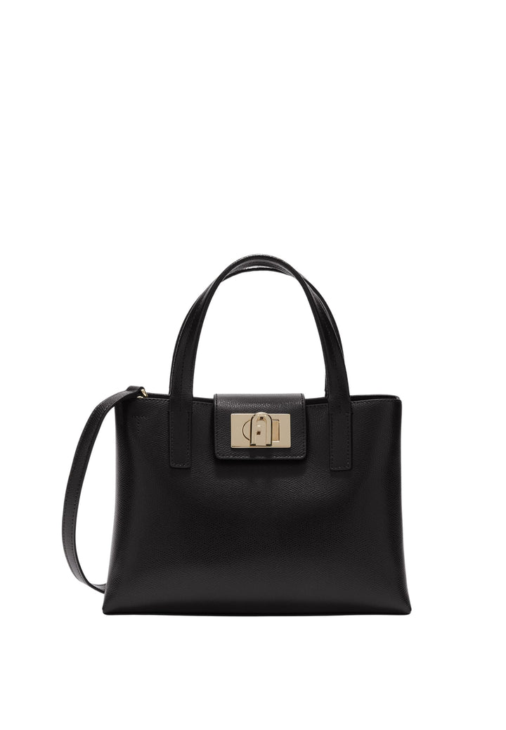 Furla Tragetasche M 1927 Leder Schwarz