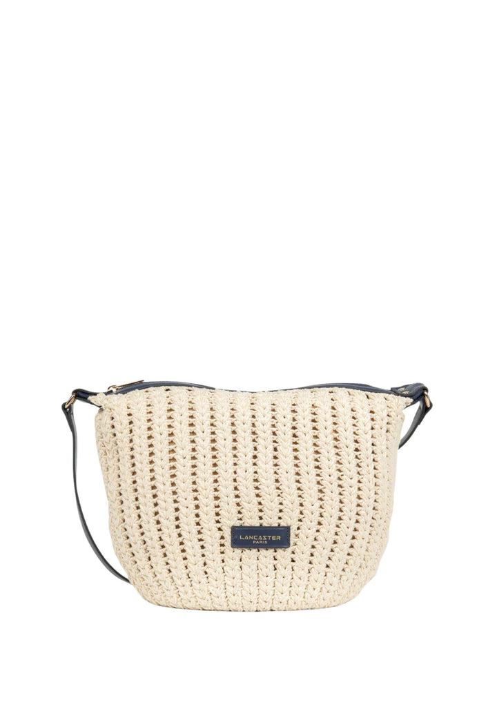 Lancaster Woven Cotton and Leather Messenger Bag