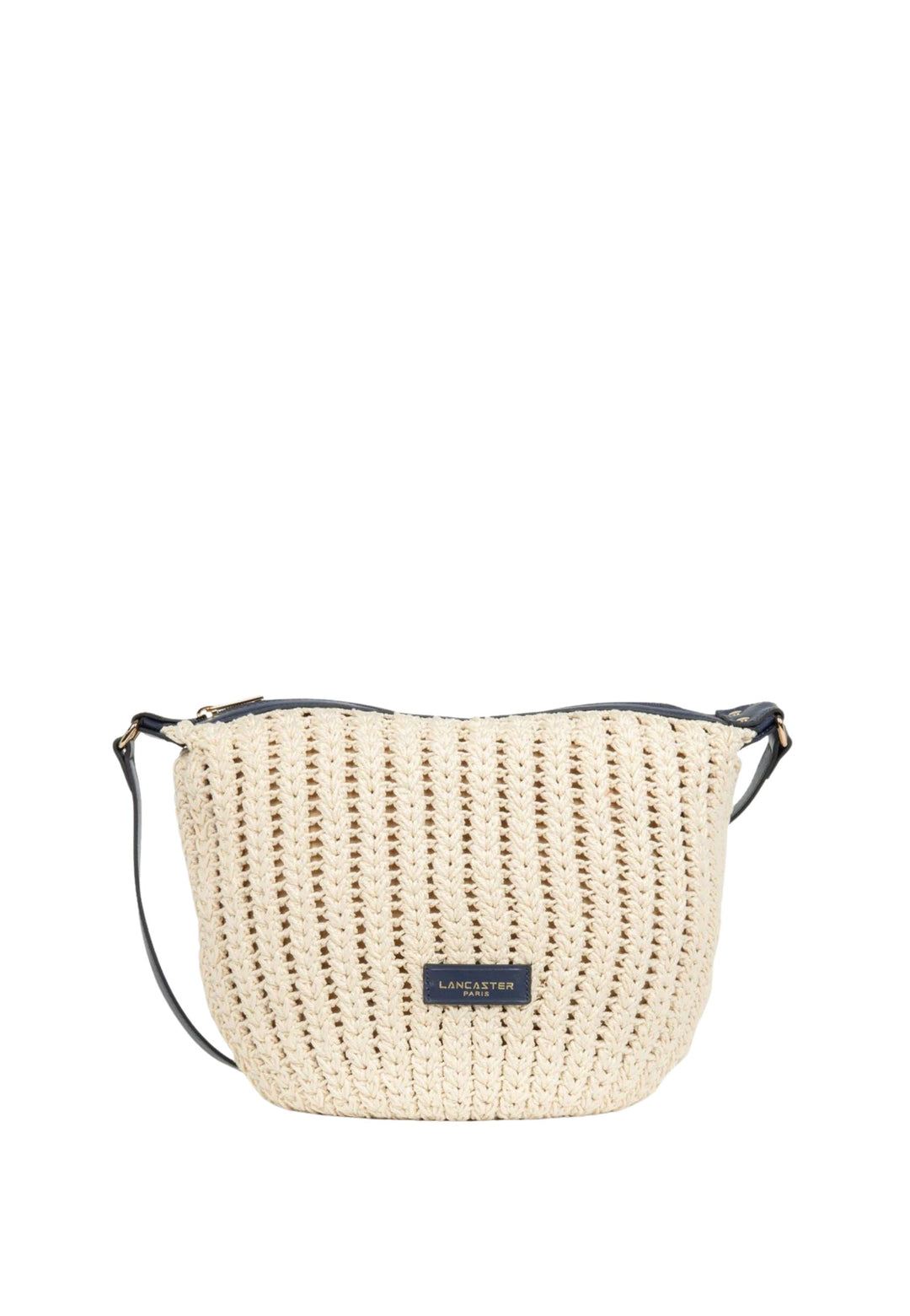 Lancaster Woven Cotton and Leather Messenger Bag