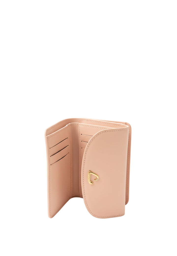 Lancaster Portefeuille dos à dos A rabat avec pression Paris Philos 131-071 Nude Clair