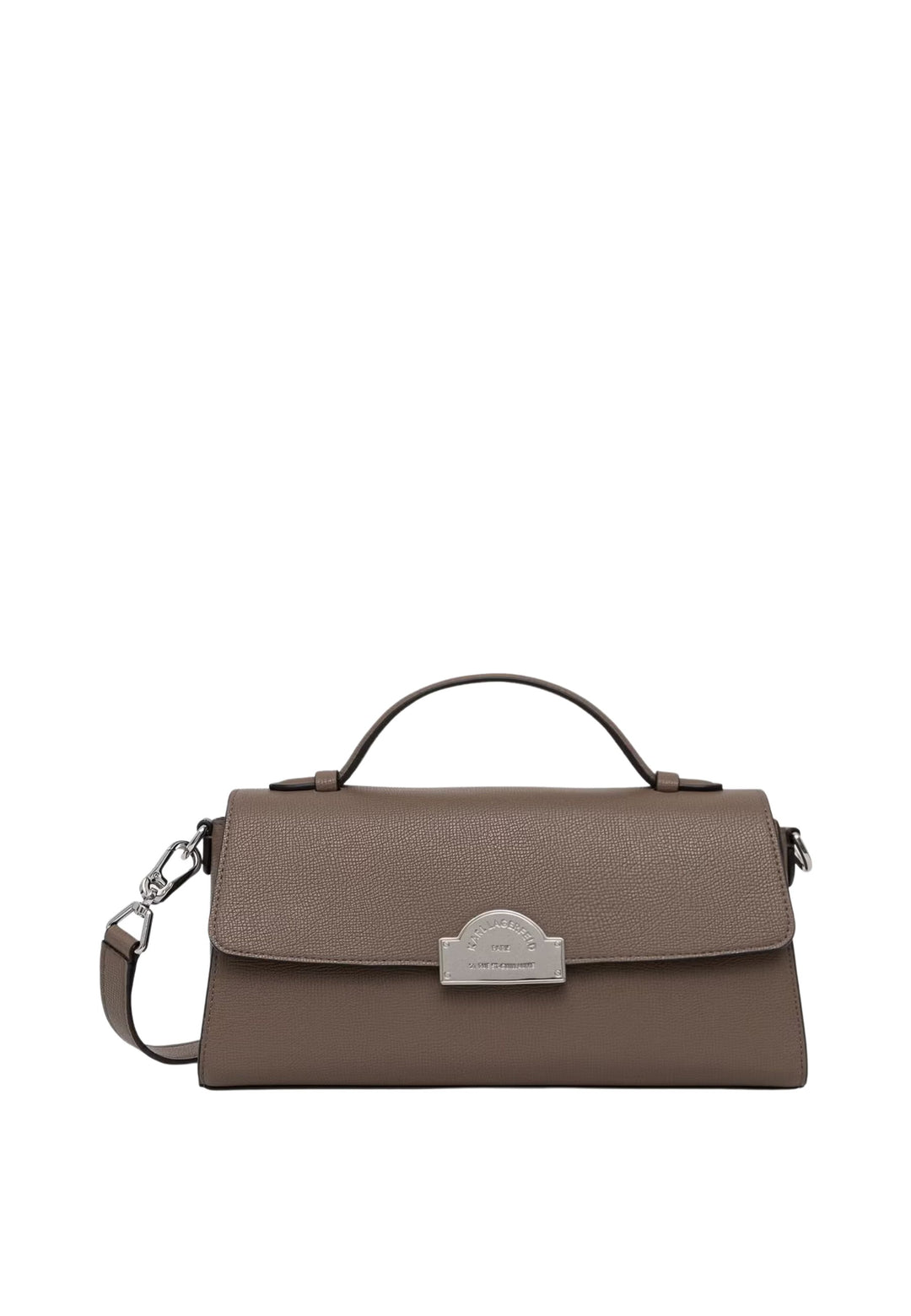 Karl Lagerfeld Sac Bandoulière Métal Taupe