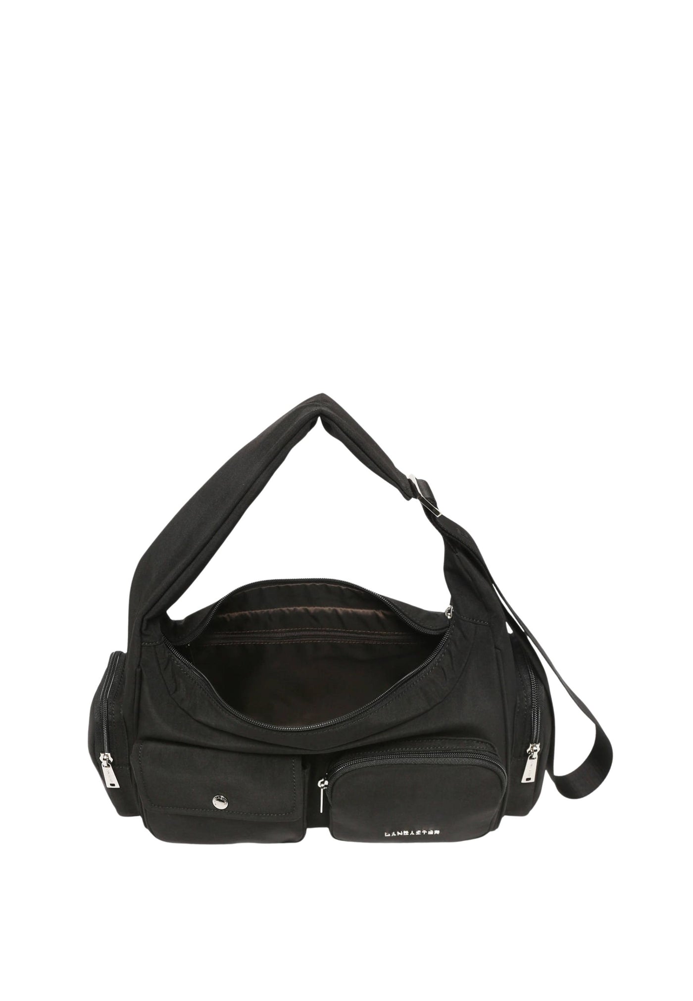 Lancaster Schoudertas met rits Basic Pocket 510-92 Zwart