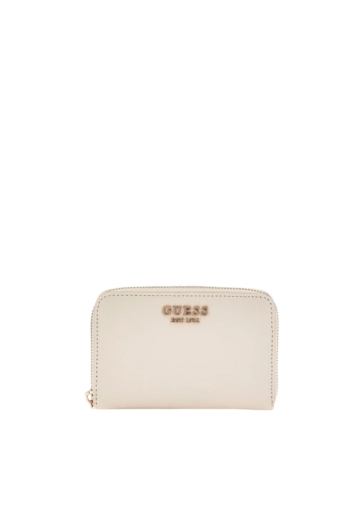 Guess Wallet Laurel Small Zippered Bone