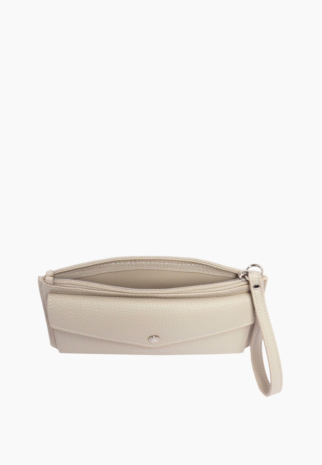 Lancaster Pochette Zippé Maya Double KBA 117-011 Ivoire