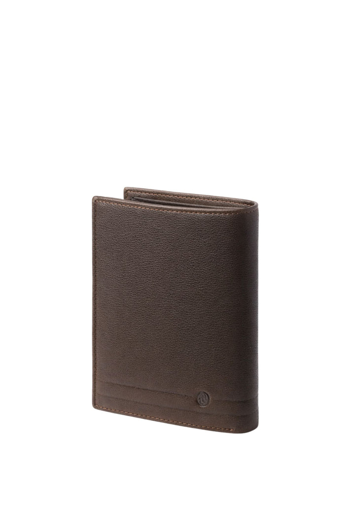 David William D5209 Leather Wallet Anti-Piracy Brown